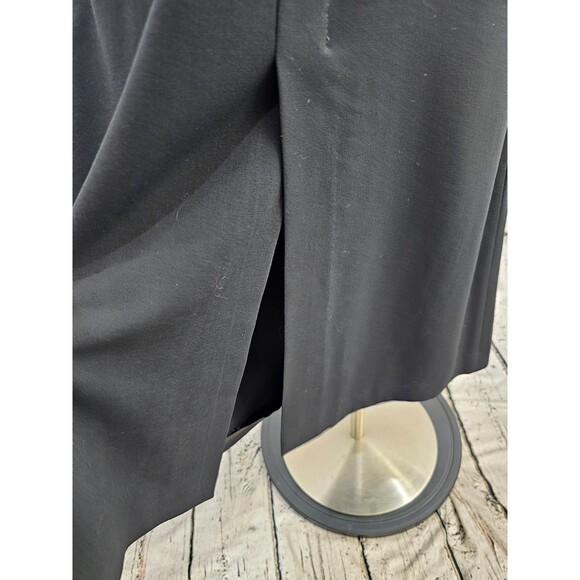 Allan Waller 10 Wool Blend Asymmetrical Black Maxi Dress Career Skirt EUC - Picture 8 of 10